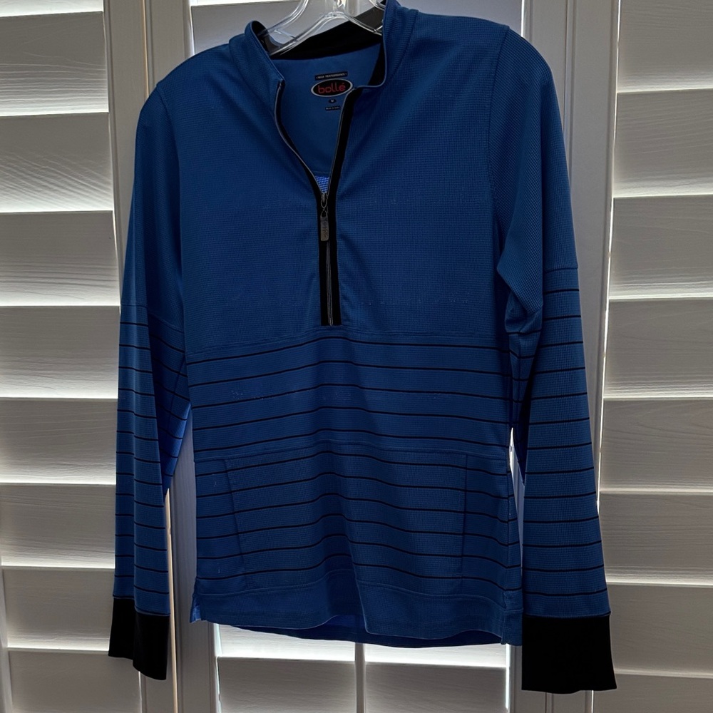 Bolle women’s Royal Blue Quarter-Zip Pullover with Black Accents